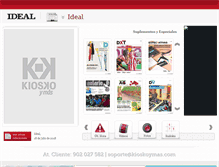 Tablet Screenshot of kioskoymas.ideal.es