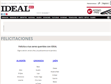 Tablet Screenshot of felicitaciones.ideal.es