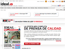 Tablet Screenshot of descargas.ideal.es