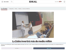 Tablet Screenshot of lazubia.ideal.es