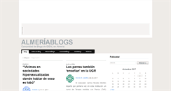 Desktop Screenshot of almeriablogs.ideal.es